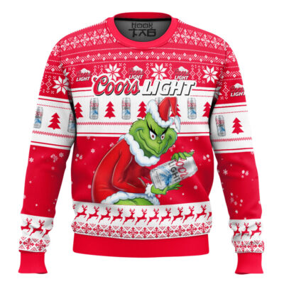 How The Grinch That Stole Coors Light Ugly Christmas Sweater