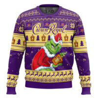 Hooktab How The Grinch That Stole Crown Royal Ugly Christmas Sweater