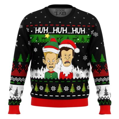 Huh...huh...huh... Beavis And Butthead Ugly Christmas Sweater
