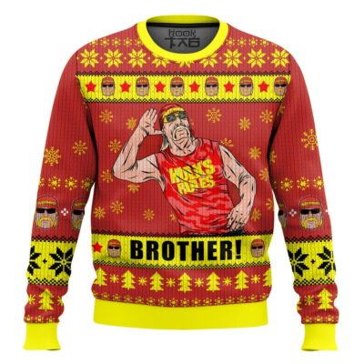 Hulk Hogan Brother! WWE Ugly Christmas Sweater