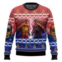 Hooktab Hulk Hogan vs Hollywood Hogan WWE Ugly Christmas Sweater