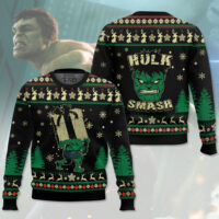 Hooktab Hulk Smash Gift Ugly Christmas Sweater