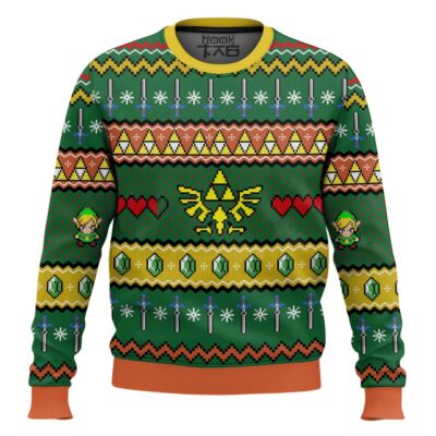 Hylian Crest Zelda Ugly Christmas Sweater