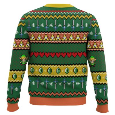 Hooktab Hylian Crest Zelda Ugly Christmas Sweater