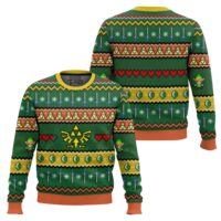 Hooktab Hylian Crest Zelda Ugly Christmas Sweater