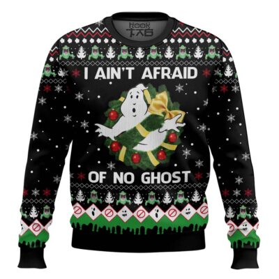 I Ain’t Afraid Of No Ghost Ghostbusters Ugly Christmas Sweater
