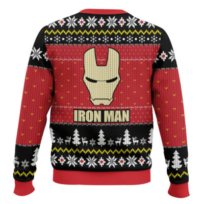 Hooktab I Am Iron Man Ugly Christmas Sweater