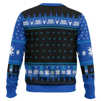 Hooktab I Drink Bud Light And I Know Things Ugly Christmas Sweater