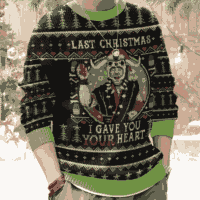 Hooktab I Gave You Your Heart Indiana Jones Ugly Christmas Sweater