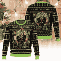 Hooktab I Gave You Your Heart Indiana Jones Ugly Christmas Sweater