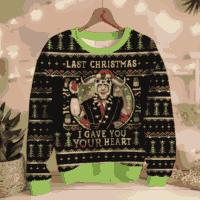 Hooktab I Gave You Your Heart Indiana Jones Ugly Christmas Sweater