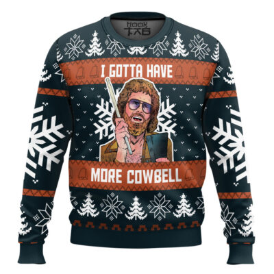 I Gotta Have More Cowbell Saturday Night Live Ugly Christmas Sweater