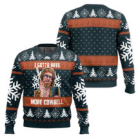 Hooktab I Gotta Have More Cowbell Saturday Night Live Ugly Christmas Sweater