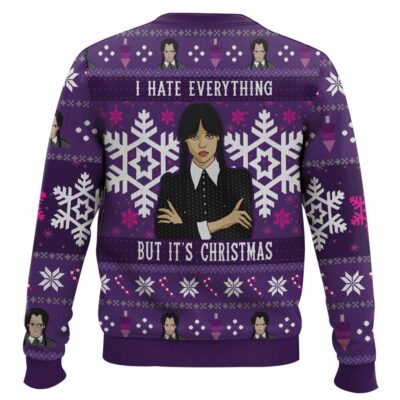 Hooktab I Hate Everything Wednesday Ugly Christmas Sweater