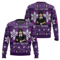Hooktab I Hate Everything Wednesday Ugly Christmas Sweater