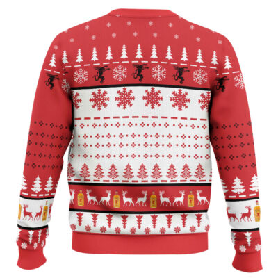 Hooktab I Love Titties And Fireball Whiskey Ugly Christmas Sweater