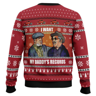 Hooktab I Want My Daddy’s Records Sanford And Son Ugly Christmas Sweater