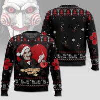 Hooktab I Want To Play A Game Saw Ugly Christmas Sweater