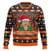 Hooktab I Will Never Financially Recover From This Christmas Tiger King Ugly Christmas Sweater