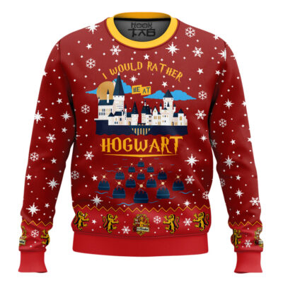 I Would Rather Be At Hogwart Gryffindor Sweater