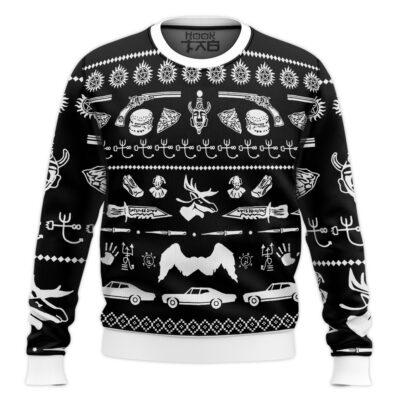Iconic Symbols Supernatural Ugly Christmas Sweater