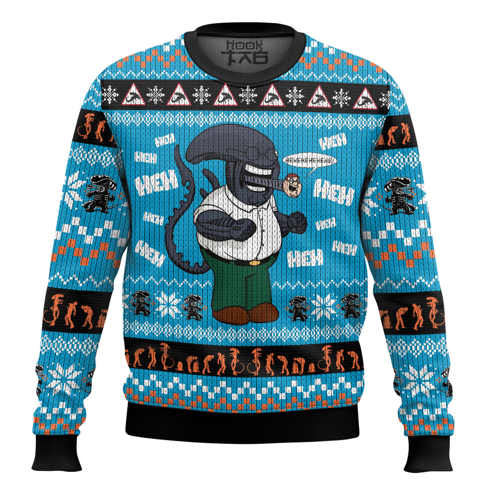 Hooktab If Peter X Xeno Alien Ugly Christmas Sweater Hooktab If Peter X Xeno Alien Ugly Christmas Sweater