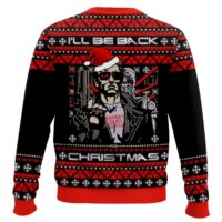 Hooktab I'll Be Back Terminator Ugly Christmas Sweater
