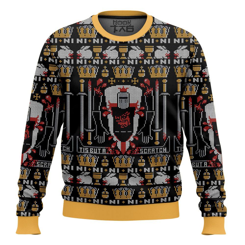 Hooktab I'll Bite Ya Legs Monty Python And The Holy Grail Ugly Christmas Sweater Hooktab I'll Bite Ya Legs Monty Python And The Holy Grail Ugly Christmas Sweater