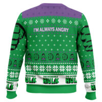 Hooktab I’m Always Angry The Incredible Hulk Ugly Christmas Sweater
