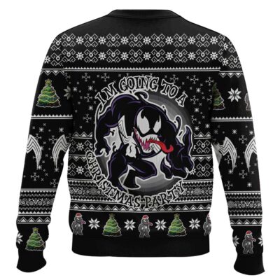 Hooktab I’m Going To A Christmas Party Marvel Venom Ugly Christmas Sweater