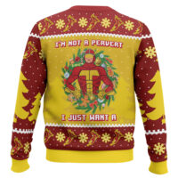 Hooktab I’m Not A Pervert Turbo Man Ugly Christmas Sweater