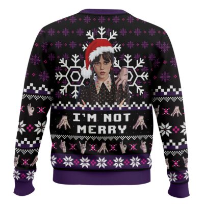 Hooktab I’m Not Merry Wednesday Ugly Christmas Sweater