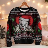 Hooktab I'm Pennywise The Dancing Claus It Ugly Christmas Sweater
