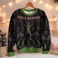 Hooktab I'm Pickle Rick And Morty Ugly Christmas Sweater