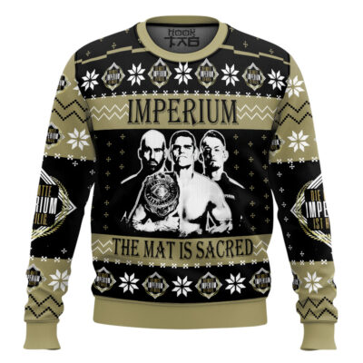Imperium The Mat Is Sacred Gunther WWE Ugly Christmas Sweater