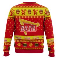 Hooktab In-N-Out Burger Ugly Christmas Sweater