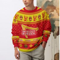 Hooktab In-N-Out Burger Ugly Christmas Sweater