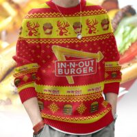 Hooktab In-N-Out Burger Ugly Christmas Sweater
