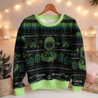 Hooktab In Space No One Can Hear You Scream Alien Ugly Christmas Sweater