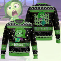 Hooktab Inside Out Disgust Ugly Christmas Sweater