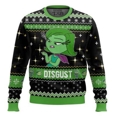 Inside Out Disgust Ugly Christmas Sweater