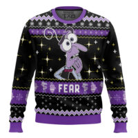 Hooktab Inside Out Fear Ugly Christmas Sweater