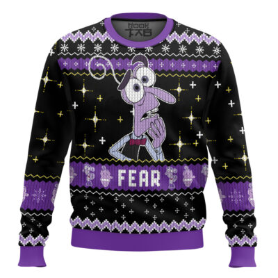 Inside Out Fear Ugly Christmas Sweater