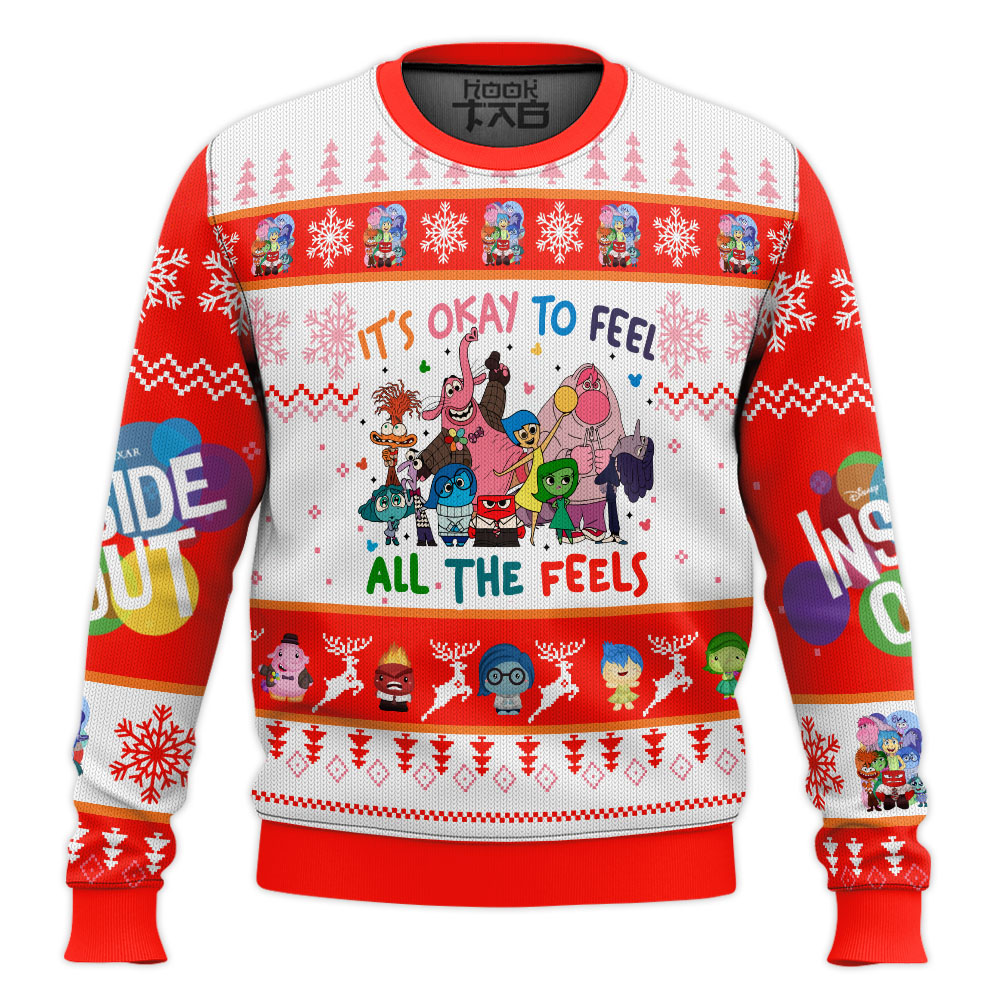 Hooktab Inside Out Ugly Christmas Sweater Hooktab Inside Out Ugly Christmas Sweater
