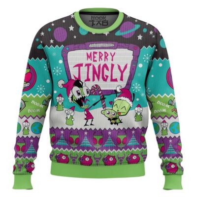 Invader Zim Merry Jingly Ugly Christmas Sweater