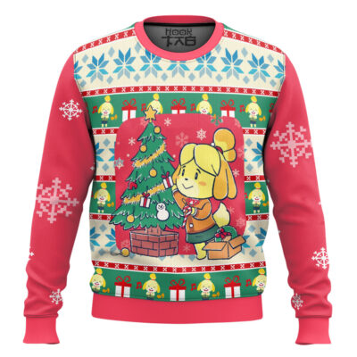 Isabelle Animal Crossing Ugly Christmas Sweater