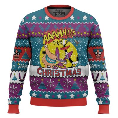It's Christmas Aaahh!!! Real Monsters Ugly Christmas Sweater