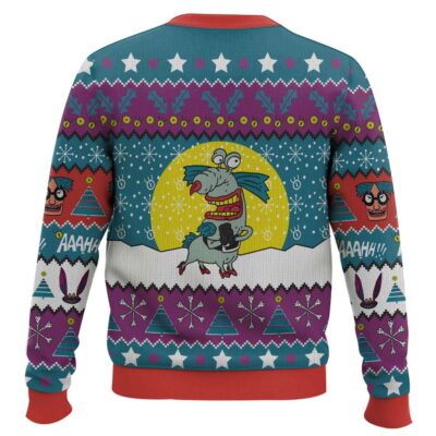 Hooktab It’s Christmas Aaahh!!! Real Monsters Ugly Christmas Sweater