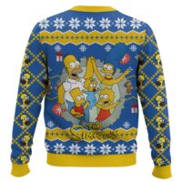 Hooktab It’s Christmas O’clock Time Anytime Homer Simpson Ugly Christmas Sweater
