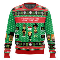 Hooktab It's Dangerous To Go Alone The It Crowd Ugly Christmas Sweater